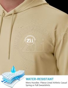 Sweat à capuche unisexe en polaire lourd 310 g/m² brodé, 100 % coton, streetwear personnalisé, style jeune - Product Image 2