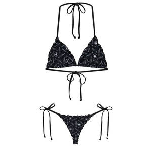 2024 Fabricantes OEM Mujeres Diseñador personalizado Sólido 2 piezas Transpirable Secado rápido Traje de baño Cintura alta Control de barriga Trajes de baño - Product Image 2