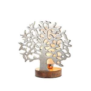High Quality Durable Floral Tree Shape <b>Wooden</b> Base Candle Holder Decorative Home Decor Shelf <b>Table</b> Decor Decoration Supplies - Product Image 1