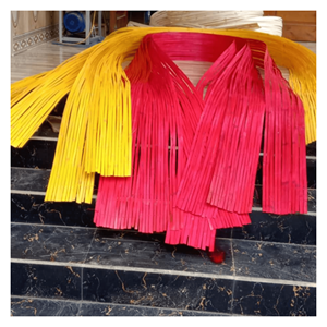 แผ่นไม้ไผ่หลากสี วัสดุไม้ไผ่ย้อมสีที่ยืดหยุ่นได้ สำหรับตกแต่งผนัง งานฝีมือ การสานแผง และการออกแบบตกแต่งภายใน ประเทศเวียดนาม - Product Image 5