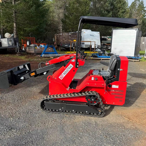 Livraison gratuite AGT SDA 140t 15hp Mini chargeuse compacte à chenilles CE EPA Moteur à essence Mini chargeuse compacte à chenilles pour tous les terrains - Product Image 1