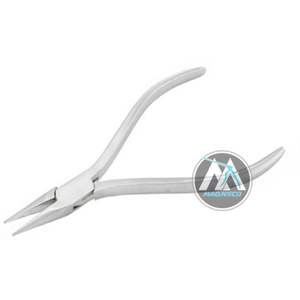 Pince à bec de chaîne d'horlogerie manche uni 115mm - Product Image 1
