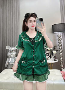 [COUTURE D'USINE] PW63 2025 Vêtements de nuit Pyjamas pour femmes Tissu 100% coton pour aider le porteur à se sentir à l'aise dans toutes les activités - Product Image 3