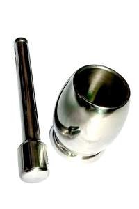 Ensemble mortier et pilon en acier inoxydable pur exportateur de cuisine Khalbatta Okhli Khal Musal Dasta Ural Kundi Sota Kharal Masher - Product Image 2