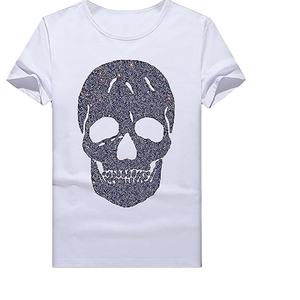 Camiseta personalizada con diamantes de imitación hechos en China - Product Image 1