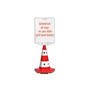 Cône de signalisation classique à œil de chat avec logo spécial de l'entreprise, fabriqué en Turquie - Product Image 1