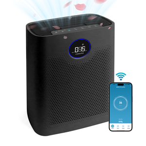 Purificador de Aire Inteligente H14 HEPA con WiFi, 1800 24dB, Negro, Alta Eficiencia - Product Image 1