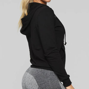 Zipper Drawstring Hooded Casual Streetwear <b>Zip</b> <b>up</b> <b>Hoodie</b> For Women 2025 / High Quality Custom Printing Fleece Loose Style <b>Hoodie</b> - Product Image 4