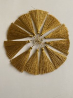 Mini-boucles de marque-page en polyester doux faites à la main avec pompon, pour la remise des diplômes, les loisirs créatifs, la fabrication de bijoux, les textiles de maison, couleur personnalisée, décoratives