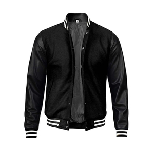 Chaqueta de béisbol de la Universidad Varsity para hombre de talla grande a la moda estilo único con tela de lona 3D CollegeBaseballjacket para hombre - Product Image 2