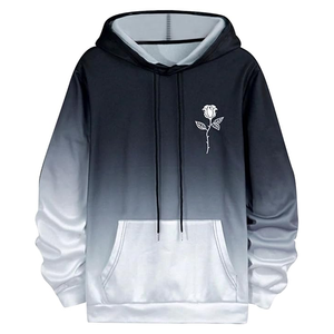 Sudadera de manga larga de moda para hombre Sudadera con capucha impresa en 3D con bordado hecho de poliéster/algodón para primavera - Product Image 1