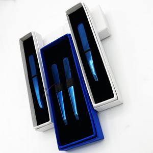 ชุดแหนบถอนขนคิ้ว RMI คุณภาพสูง สีฟ้าพลาสมา แบบตรงและแบบงอ - Product Image 6