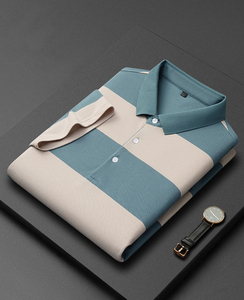 Venta al por mayor de ropa de calle de los hombres de talla grande de golf de manga corta Polo con logotipo personalizado de verano 100% algodón antiarrugas Polo camisetas - Product Image 3