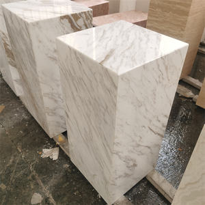 Geometrischer Tisch 2026 für Wohnzimmermöbel Moderner Beistelltisch Carrara-Weiß Nachttisch zum Großhandelspreis - Product Image 2