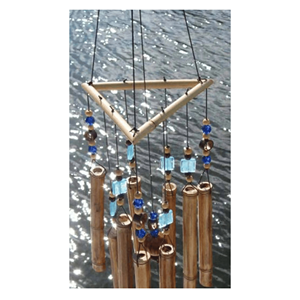 Carillons éoliens en bambou, matériau en bois de bambou de qualité supérieure, adapté à la décoration intérieure et aux applications de suspension sur patio, en provenance du Vietnam - Product Image 1