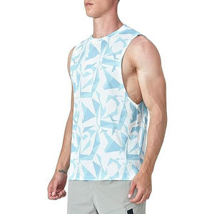 Débardeur tricoté de qualité supérieure pour hommes, vente en gros, coton respirant, fitness, gym, musculation, impression sérigraphique - Product Image 5