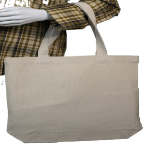 Sac fourre-tout d'épicerie en toile de coton Calicot réutilisable et recyclé écologique imprimé de logo personnalisé grand prix bon marché en vrac biologique - Product Image 2