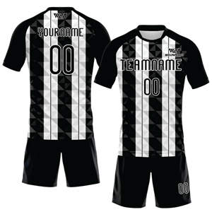 ชุด100% ผ้าโพลีเอสเตอร์สำหรับนักฟุตบอลออกแบบโลโก้ได้ตามต้องการผลิตในปากีสถาน - Product Image 1