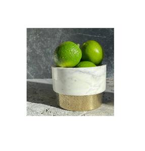 Cuenco de mármol con base de latón, vajilla, tazón de piedra de mármol, artesanía, tazón de frutas de mármol, bajo precio - Product Image 6