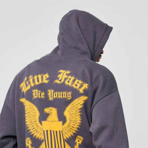 Venta caliente Hombres Sudadera con capucha Otoño Invierno Personalizado Color sólido Sudaderas con capucha Ropa de calle Fleece Sudaderas con capucha para hombres en MOQ bajo - Product Image 3