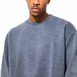Nouveau design de survêtements avec logo personnalisé ACID WASHED pour hommes, vêtements de rue, sweats à capuche et pantalons de survêtement, survêtements pour hommes, 2025 - Product Image 4
