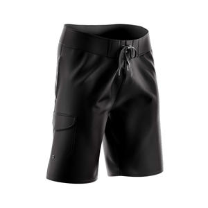 Vente en gros de shorts cargo décontractés pour hommes 100% polyester taille élastique Streetwear pantalons de survêtement shorts de planche en tissu éponge français solide - Product Image 2