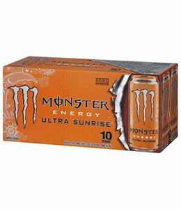 Boisson énergétique Monster Ultra Sunrise US 12/16OZ à faible teneur en glucides et sans sucre, emballage en vrac - Product Image 4