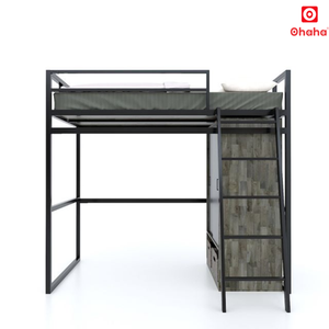 Smart Steel Bunk Bed with Rubber Wood -focused Construction Designed for Sleeping GS053 - Product Image 2