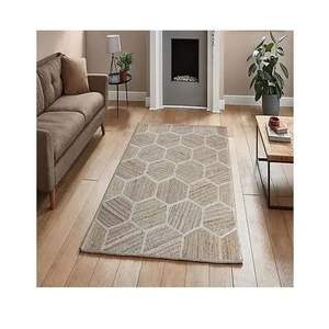 Handmade Modern Farmhouse Rectangle Jute Rug Durable 2x3 Feet for High Traffic Areas in Living Room & Bedroom - Product Image 6