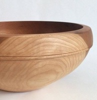 Grand saladier en bois d'acacia fait main, écologique, sans BPA, léger, compatible lave-vaisselle, idéal pour servir lors de fêtes, centre de table, fruits et collations