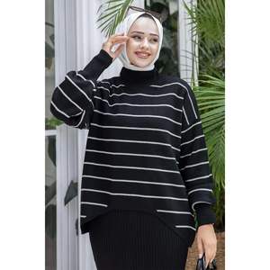 Pinstripe Crop Ensemble 2 Pièces Noir - Product Image 3