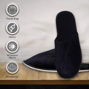 Pantoufles d'hôtel en coton tendance de haute qualité à l'exportation directe d'usine Pantoufles de spa jetables les plus vendues Équipements du Bangladesh - Product Image 2