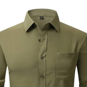 OEM al por mayor tasa de hombres camisa abotonada transpirable cómoda ropa casual de alta calidad precio barato camisa abotonada para adultos - Product Image 2