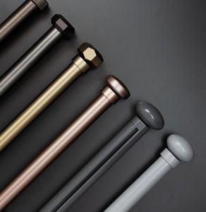 Embouts de tringle à rideau finement conçus en métal brossé avec un attrait vintage pour rehausser l'esthétique des rideaux de fenêtre de maison - Product Image 6