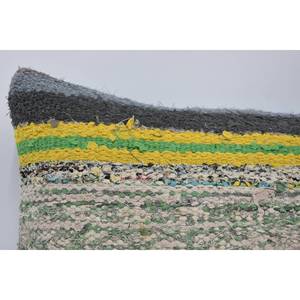 Almohada de lana con estampado floral y vintage bohemio de lujo 16x36 pulgadas Patchwork acento para decoración para sala de estar - Product Image 2