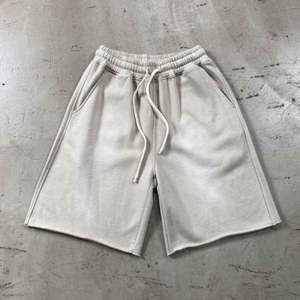 Pantalones cortos de sudor de lana de algodón 100% de alta calidad para exteriores Sun Fade Vintage French Terry Acid Wash Shorts para hombres Precio razonable - Product Image 5