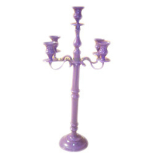 Candelabro de mesa de Color púrpura, candelabro de mesa hecho a mano, candelabro fundido de aluminio 100% - Product Image 1