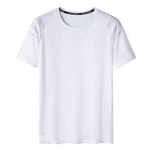 เสื้อยืดผู้ชายแฟชั่นฤดูร้อนสำหรับกิจกรรมกลางแจ้ง แขนสั้น แห้งเร็ว ระบายอากาศได้ดี ผลิตจากผ้าฝ้ายถัก 100% พิมพ์ลายด้วยเทคนิคฮีททรานเฟอร์ - Product Image 3