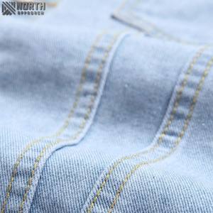 แจ็กเก็ตยีนส์ผู้ชายคุณภาพสูงดีไซน์แบบมืออาชีพสีแฟชั่นใหม่ฤดูหนาวระบายอากาศได้ดีโลโก้ด้านหน้า - Product Image 3