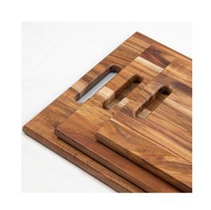Planche à découper carrée en bois d'acacia au design moderne de haute qualité Utilisation de produits de qualité naturelle pour l'hôtel et le restaurant à domicile - Product Image 6