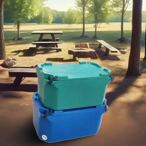 กล่องเก็บความเย็นเชิงพาณิชย์แบบเชือก490QT สไตล์โมเดิร์นกล่องเก็บความเย็นด้วยวัสดุ PE สำหรับอาหารและตกปลา - Product Image 3