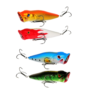 Señuelos de pesca duros de agua salada al mejor precio, plástico ABS, 12,5G, 9,3 cm, 4 colores, señuelo Popper de pesca flotante OEM - Product Image 2