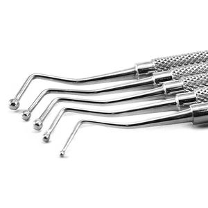 Juego de sondas de acero inoxidable para cirugía Dental, superventas, 5 uds., cuidado Dental, higiene bucal, examen de dientes, juego de sondas para dentistas, venta - Product Image 4