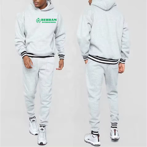 Custom 380 500gsm Regular Heavyweight Eco-Friendly Breathable Cotton Fleece Sweatsuit <b>Hoodie</b> Tracksuit Unisex Winter Sportswear - Product Image 3