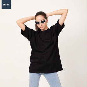 Custom Silk Screen Printed 220gsm Heavy 100% Cotton Eco-Friendly Quick Dry Oversized Unisex <b>Men's</b> T-Shirt Drop-Shoulder Short - Product Image 2