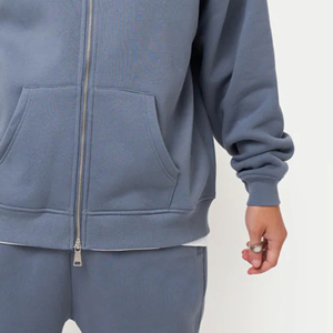 Sudadera con capucha con cremallera para hombre de moda: alta calidad, cómoda y perfecta para ropa informal y días relajados - Product Image 6