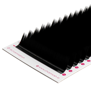 Extensiones de pestañas semimate de fibra PBT Coreana de alta calidad al por mayor OEM volumen ruso Featherlight CC Curl - Product Image 5