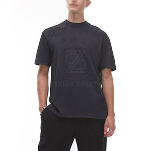 Hecho en el mejor material Precio barato Camisetas bordadas ligeras hechas a medida para hombres - Product Image 1