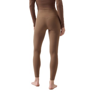 Leggings de yoga taille moyenne sans couture pour femmes, contrôle du ventre par compression, collants de levage de fitness, leggings solides - Product Image 5