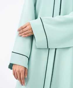 Abaya ouverte en mousseline de soie Loriya, abaya islamique imprimée de qualité supérieure, ensemble de 2 pièces, vêtements islamiques - Product Image 4